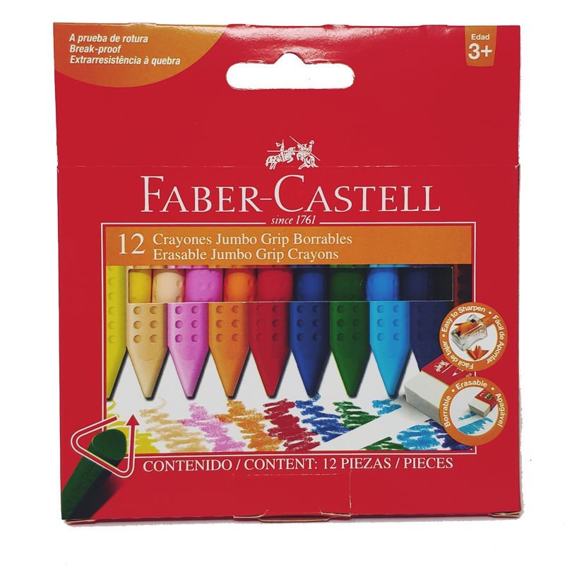 CRAYONES FABER CASTELL JUMBO X 12 COLORES